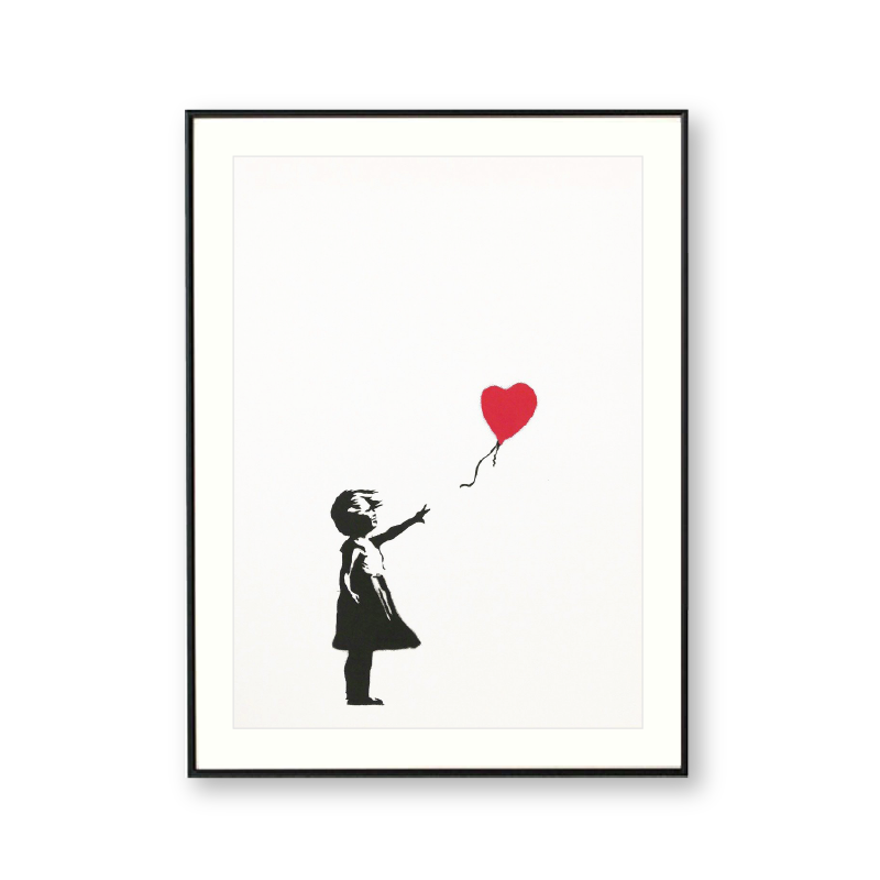バンクシー 複製画 愛はごみ箱の中に（風船と少女）Girl with Balloon BYR